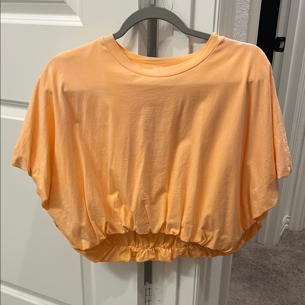 BuddyLove Peach Bubble Crop Women's Tee